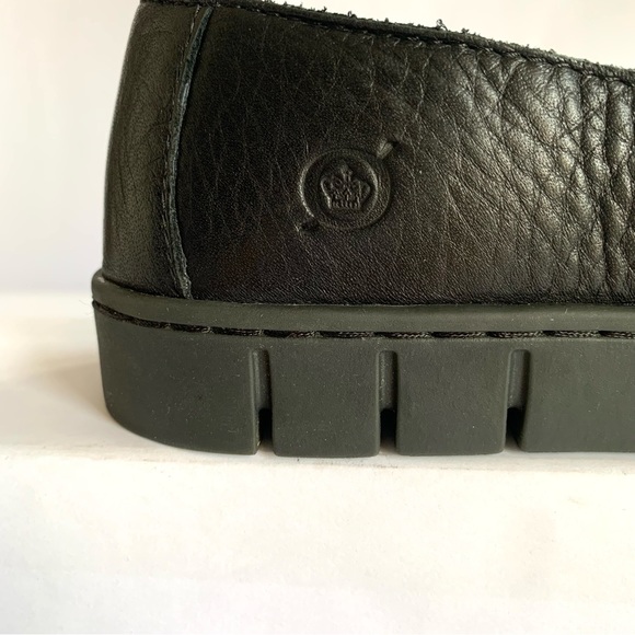 BORN CONGO BLACK LEATHER SLIP-ON COMFORT SHOES LOAFERS. Sz6.5 - Picture 6 of 9